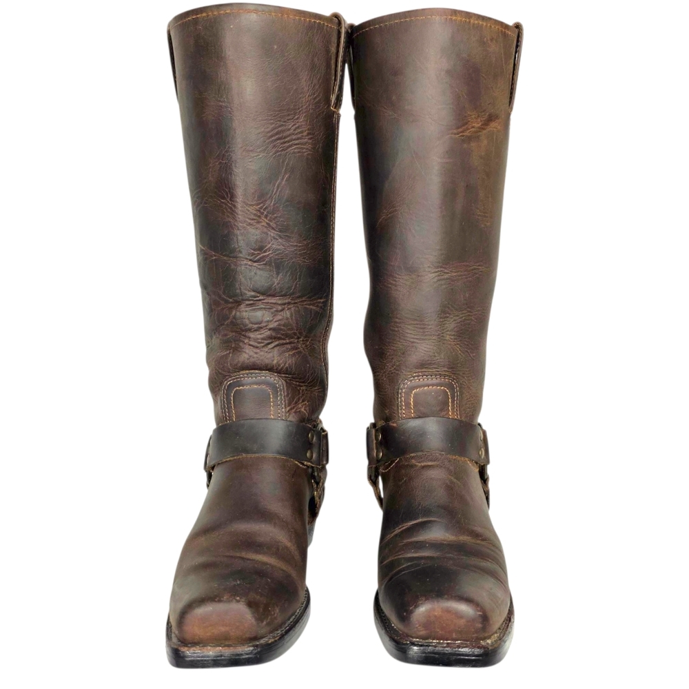 Frye Brown Leather Women's Boots - Picture 2 of 14